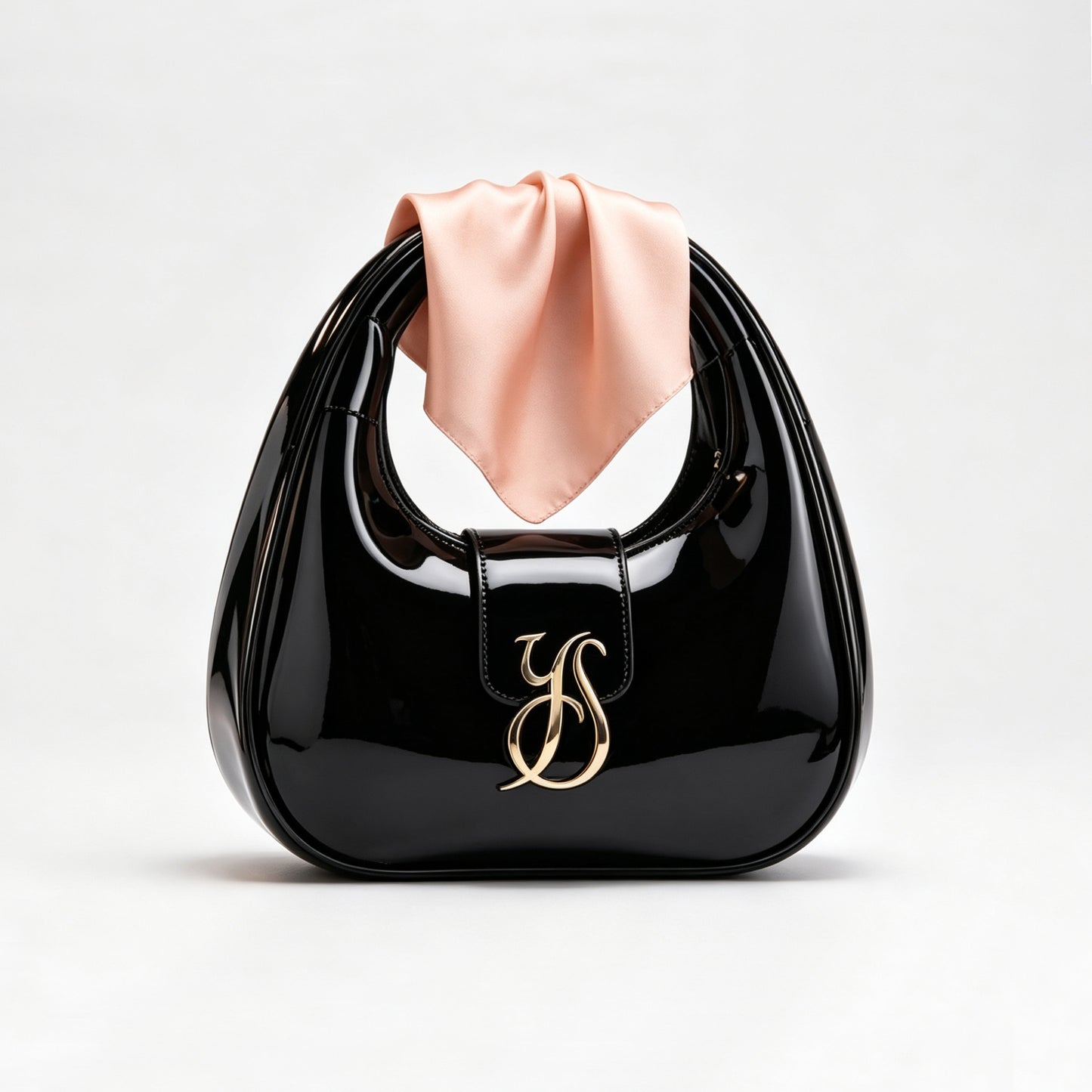 YUSIKI Glossy Moon Hobo Handbag