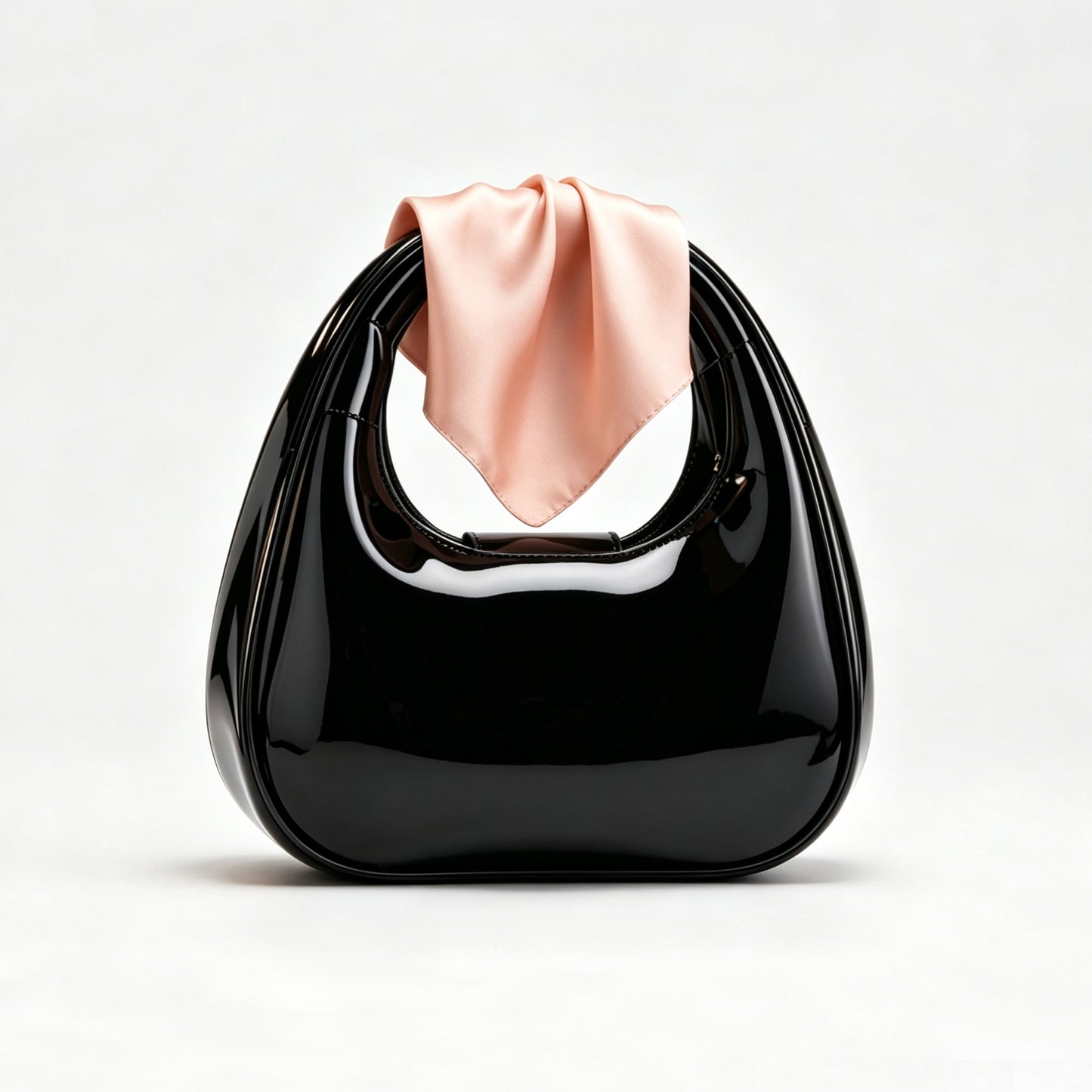 YUSIKI Glossy Moon Hobo Handbag